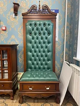 Прихожая MSU.136 pyh-44-green-leather купить в интернет магазине Мебель из массива. Звоните +7 495 961-63-63 Прихожие деревянные из Индонезии