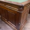 Стол письменный с зеленой кожей 160 см  