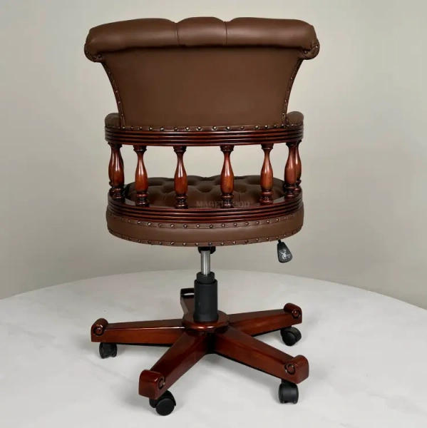 Рабочее кабинетное кресло MSMU.411 BROWN C310 BROWN  купить в интернет магазине Мебель из массива. Звоните +7 495 961-63-63 Мебель Индонезии