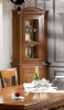Витрина угловая "Венеция" Орех 704  купить в интернет магазине Мебель из массива. Звоните +7 495 961-63-63 Витрины из массива дерева