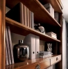 Стеллаж для книг "Бурбон" Орех BJ912  купить в интернет магазине Мебель из массива. Звоните +7 495 961-63-63 Стеллажи для книг из массива дерева