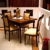 Стол без раскладного механизма "Бурбон" Орех BJ849  купить в интернет магазине Мебель из массива. Звоните +7 495 961-63-63 Столовые