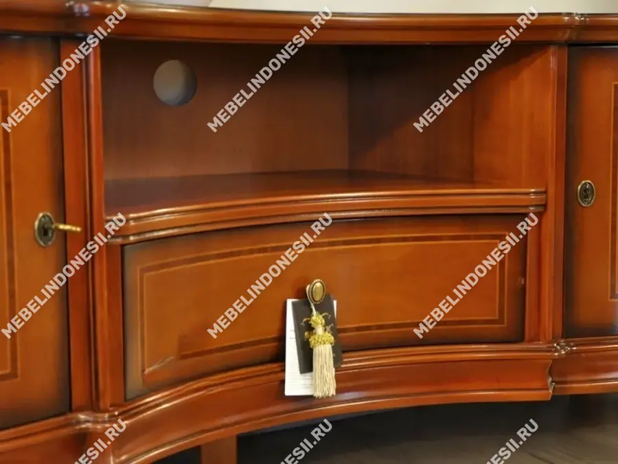 Тумба под ТВ "Фирензе" Орех 826  купить в интернет магазине Мебель из массива. Звоните +7 495 961-63-63 Тумбы ТВ из массива дерева