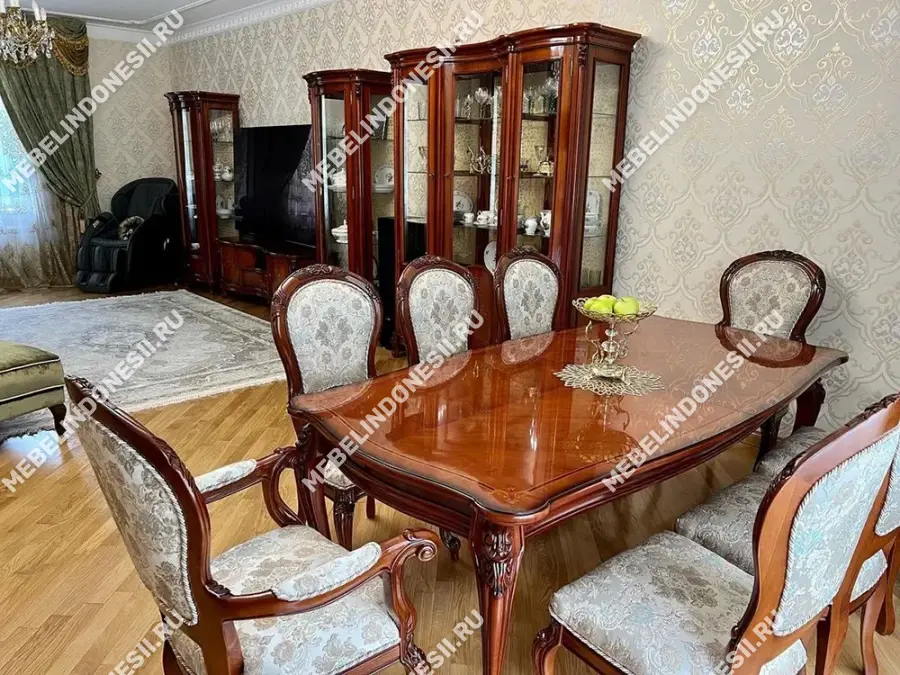 Стол 210/300 "Фирензе" Орех 809  купить в интернет магазине Мебель из массива. Звоните +7 495 961-63-63 Столовые