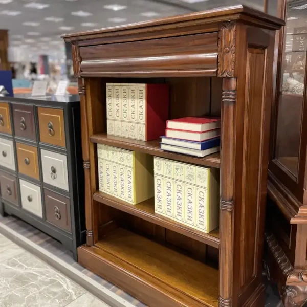 Стеллаж для книг 120 см МИГ621 BSAL-M купить в интернет магазине Мебель из массива. Звоните +7 495 961-63-63 Мебель Индонезии